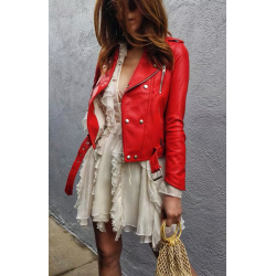 Biker Leather Jacket US 2900